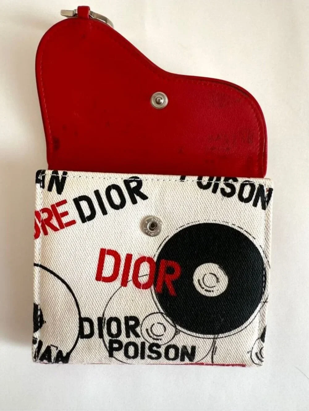 Dior Hardcore Record Print Bifold Wallet